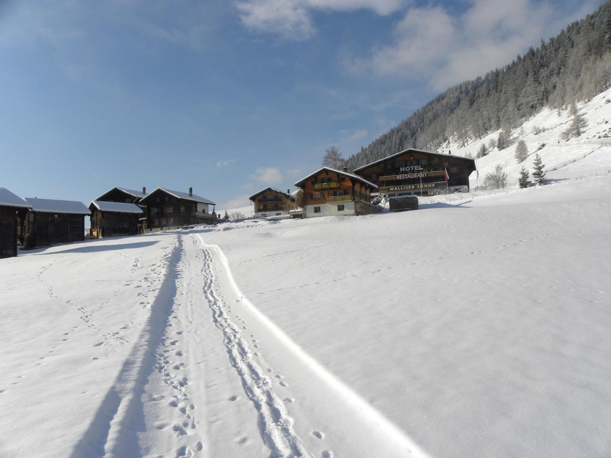 Hotel Restaurant Walliser Sonne Reckingen Exterior foto